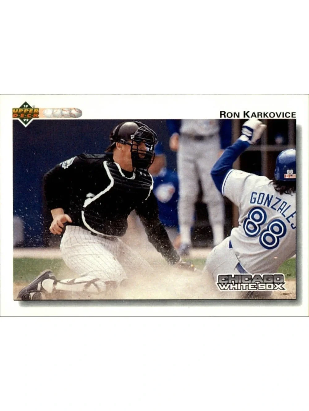Ron Karkovice 1992 Upper Deck MLB #169 Baseball Card Chicago White Sox